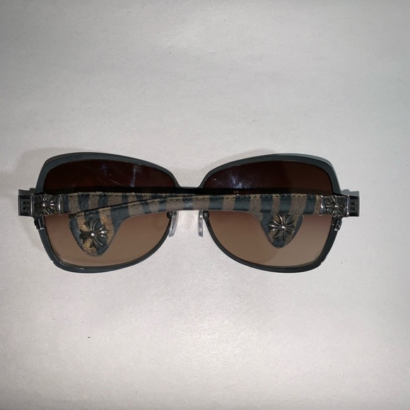 CHROME HEARTS Tang 1 leather wrapped SUNGLASSES - Picture 11 of 16